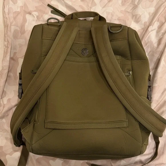 Dagne Dover Moss Green Diaper Backpack, size large - Picture 5 of 12